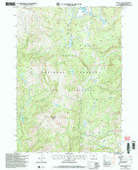 Gravel Peak 1996 topographic map thumbnail