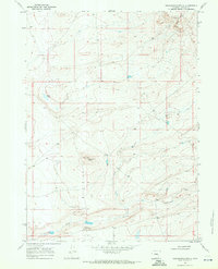 Greasewood Knoll 1968 topographic map thumbnail
