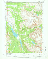 Green River Lakes 1968 topographic map thumbnail