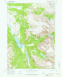 Green River Lakes 1968 topographic map thumbnail