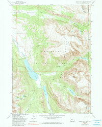 Green River Lakes 1968 topographic map thumbnail