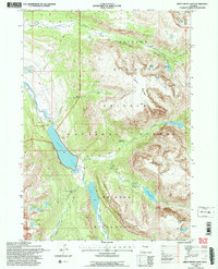 Green River Lakes 1991 topographic map thumbnail