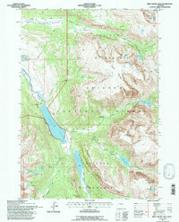 Green River Lakes 1991 topographic map thumbnail