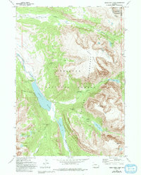 Green River Lakes 1968 topographic map thumbnail