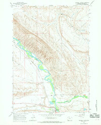 Greybull North 1966 topographic map thumbnail