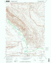 Greybull North 1966 topographic map thumbnail