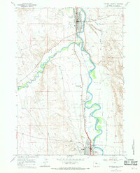 Greybull South 1966 topographic map thumbnail