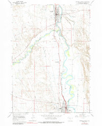 Greybull South 1966 topographic map thumbnail