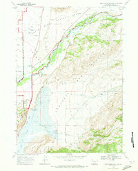 Gros Ventre Junction 1968 topographic map thumbnail