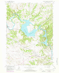 Guernsey Reservoir 1950 topographic map thumbnail
