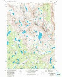 Halls Mountain 1981 topographic map thumbnail