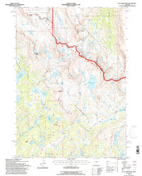 Halls Mountain 1991 topographic map thumbnail