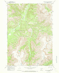 Hardluck Mountain 1970 topographic map thumbnail