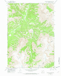 Hardluck Mountain 1970 topographic map thumbnail