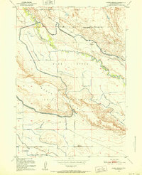 Harris Bridge 1950 topographic map thumbnail