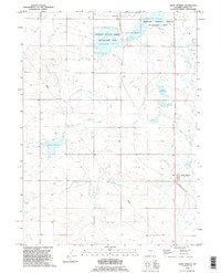 Hawk Springs 1990 topographic map thumbnail