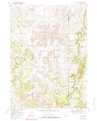 Hell Gap 1950 topographic map preview