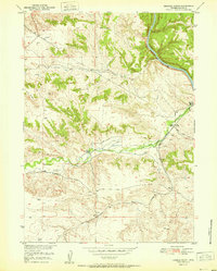 Herman Ranch 1951 topographic map thumbnail