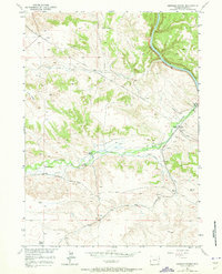Herman Ranch 1950 topographic map thumbnail