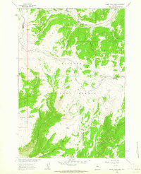 Hidden Tepee Creek 1960 topographic map thumbnail