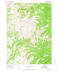Hoback Peak 1965 topographic map thumbnail