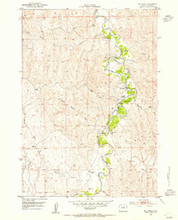 Hoe Ranch 1953 topographic map thumbnail