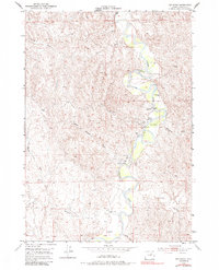 Hoe Ranch 1953 topographic map preview