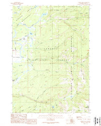 Hominy Peak 1989 topographic map thumbnail