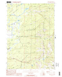 Hominy Peak 1989 topographic map thumbnail