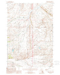Horner Creek 1987 topographic map thumbnail