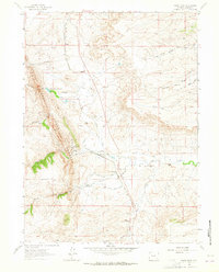 Horse Creek 1962 topographic map thumbnail