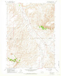 Horse Peak 1960 topographic map thumbnail