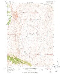 House Creek 1954 topographic map thumbnail