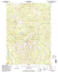 Huckleberry Mountain 1996 topographic map thumbnail