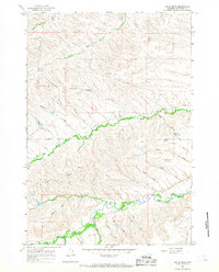 Hultz Draw 1964 topographic map thumbnail