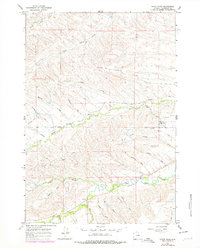 Hultz Draw 1964 topographic map thumbnail