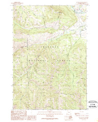 Hunter Peak 1989 topographic map thumbnail