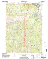 Hunter Peak 1991 topographic map thumbnail