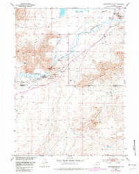 Independence Rock 1951 topographic map thumbnail