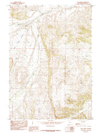 Iron Creek 1985 topographic map thumbnail