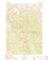 Jaggar Peak 1989 topographic map thumbnail