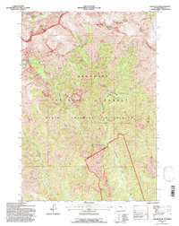 Jaggar Peak 1991 topographic map thumbnail