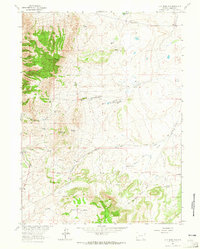 Jelm Mountain 1963 topographic map thumbnail