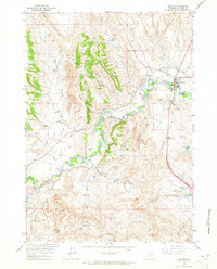 Kaycee 1961 topographic map thumbnail