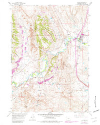Kaycee 1961 topographic map thumbnail