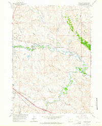 Kaycee NE 1961 topographic map thumbnail