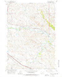 Kaycee NE 1961 topographic map thumbnail