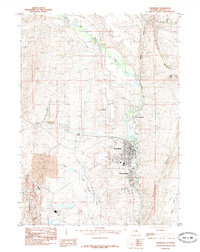 Kemmerer 1985 topographic map thumbnail
