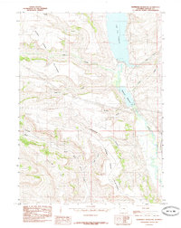 Kemmerer Reservoir 1985 topographic map thumbnail