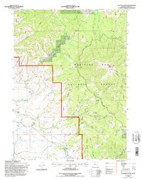 Kennaday Peak 1992 topographic map thumbnail